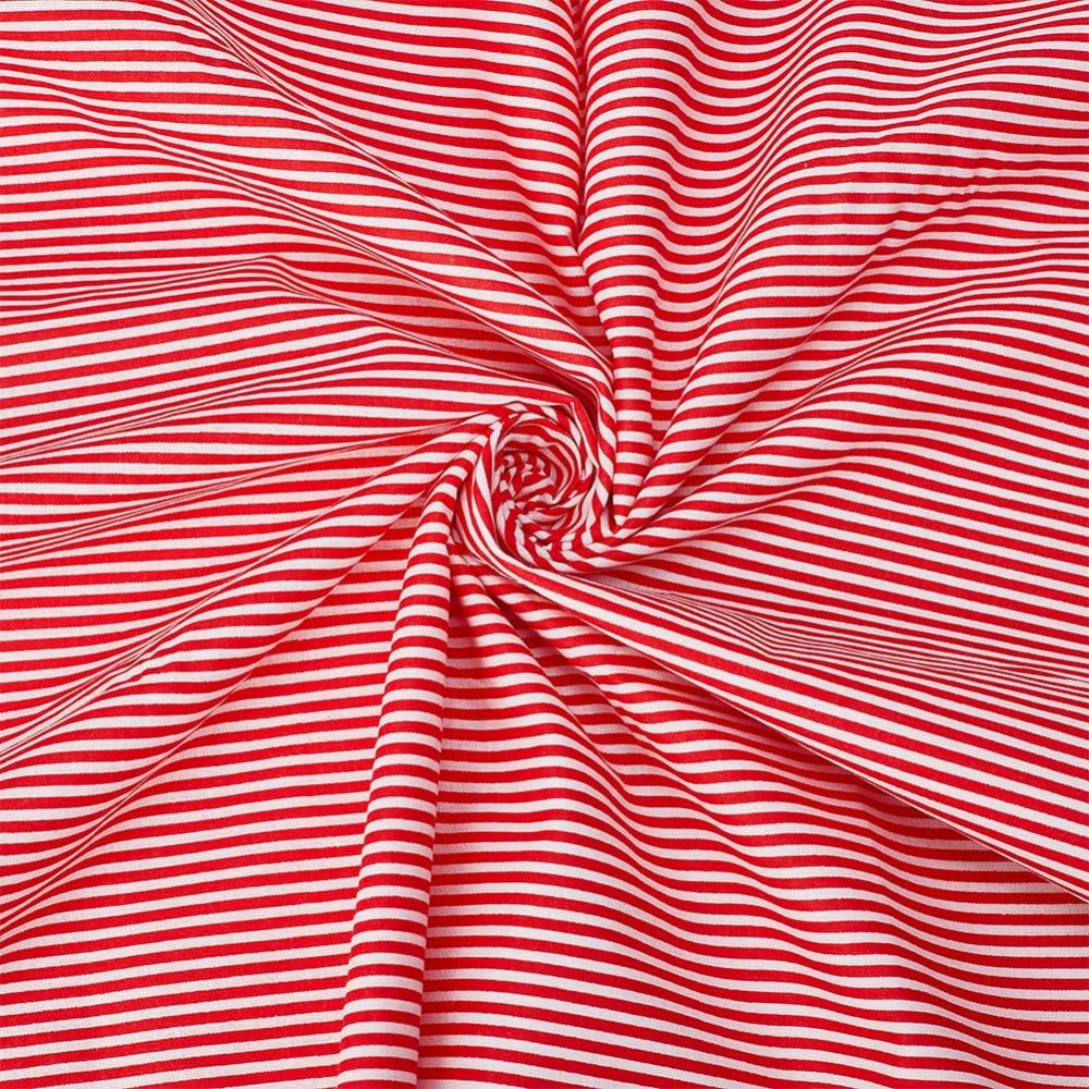 Sewing By - 1.7 ヤードストライプ室内装飾生地 39.37 インチ幅赤と白の生地縫製綿 DIY 生地縫製クラフトによる