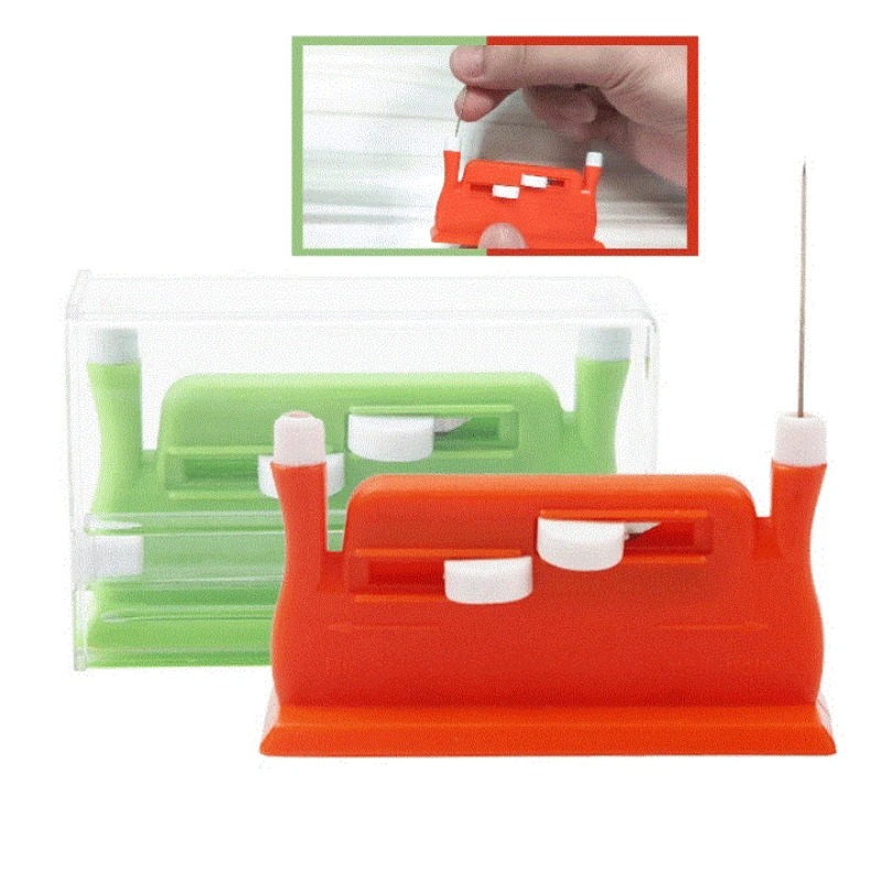 Needle Threader Tool - ミシン糸通し機 針挿入ツール 自動ダブルヘッド糸通し機 高速針交換器 ソーイング
