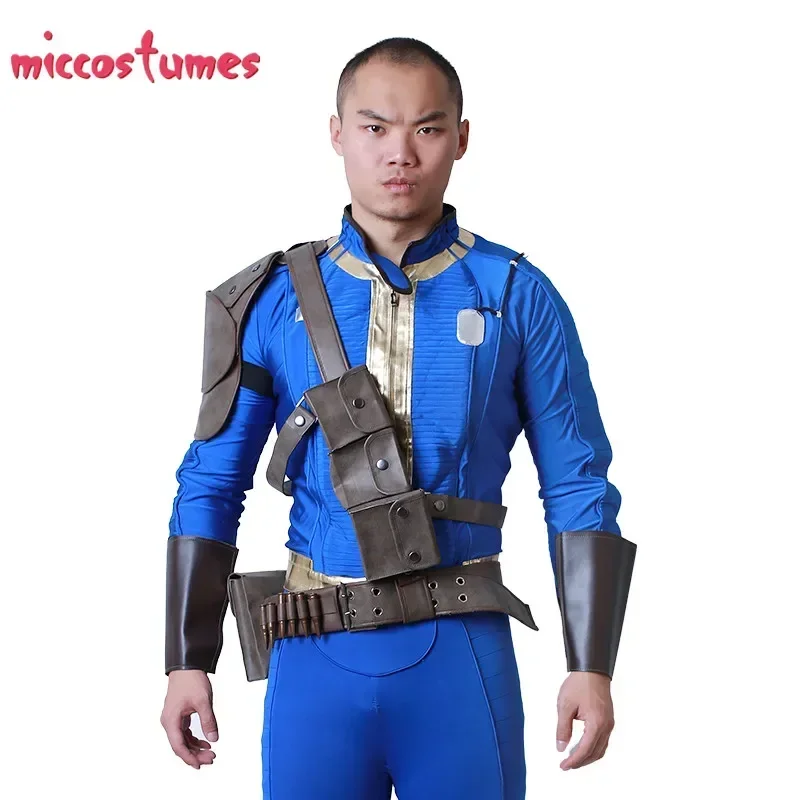 Shoulder Pad Set In - Miccostumes-ユニセックスコスプレショルダーパッドセット、サバイバーボールトスーツ、バックルベルト、男性と女性のためのpuストラップ