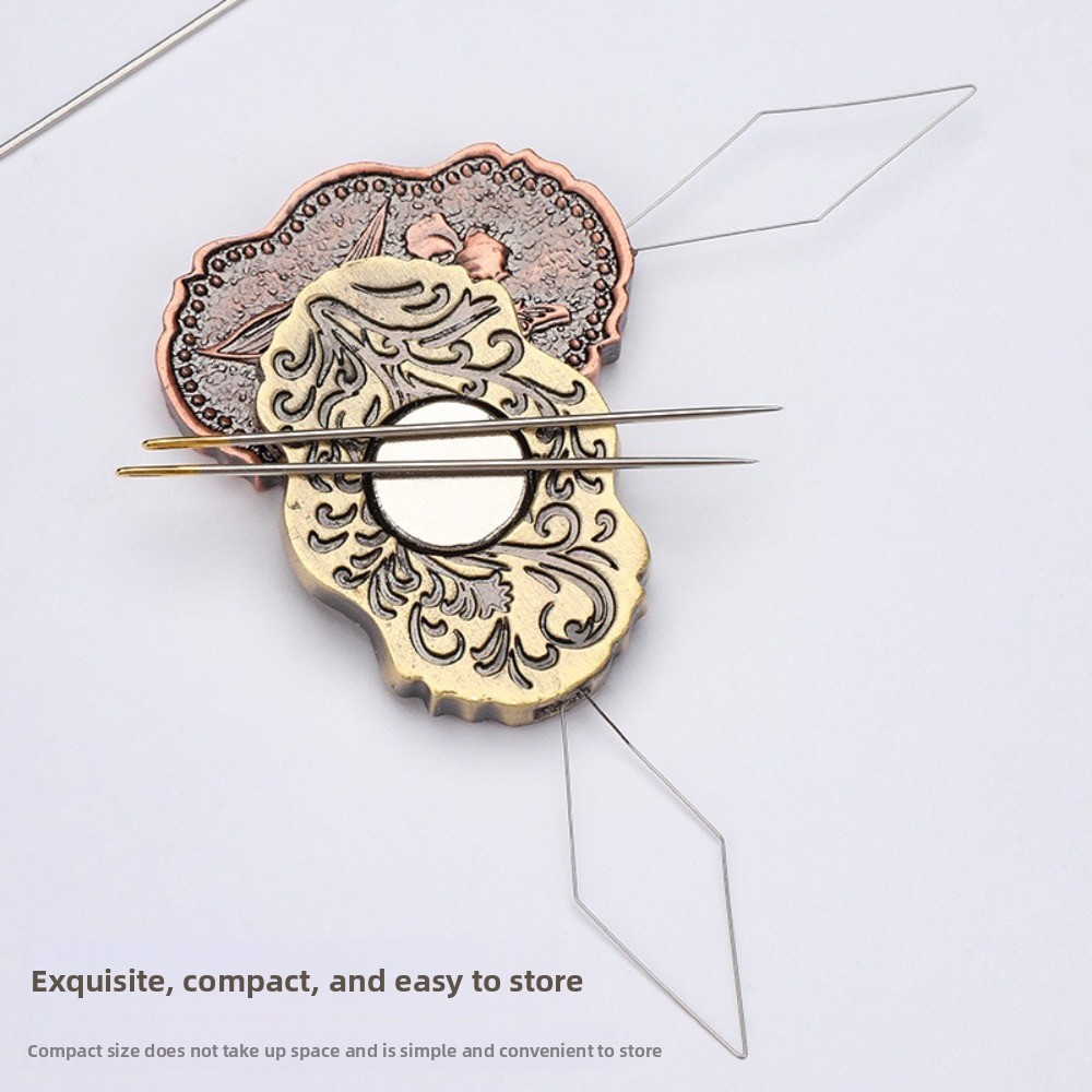 Sewing Pin Cushion - 縫製工芸ツール針ホルダー DIY クロスステッチ針収納ピッカーホルダー刺繍アクセサリー家庭用ピンクッション