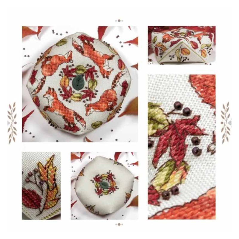 Sewing Pin Cushion - ZC184 クロスステッチキット クロスステッチ刺繍セット 裁縫セット糸 ピン針クッション ビスコルヌ