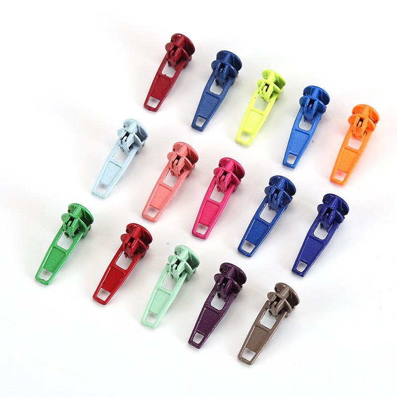 Textile And Sewing Supply - ジッパーヘッド付きメタルスライダージッパーヘッド,3 # ナイロンジッパー用自動ロック,ソーイングバッグアクセサリー,テーラーサプライ,20〜100個