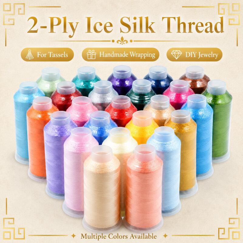Textile And Sewing Supply - 縦型タッセル糸 150D/2本撚り 刺繍糸 繊維 DIY縫製用品 クロスステッチ糸