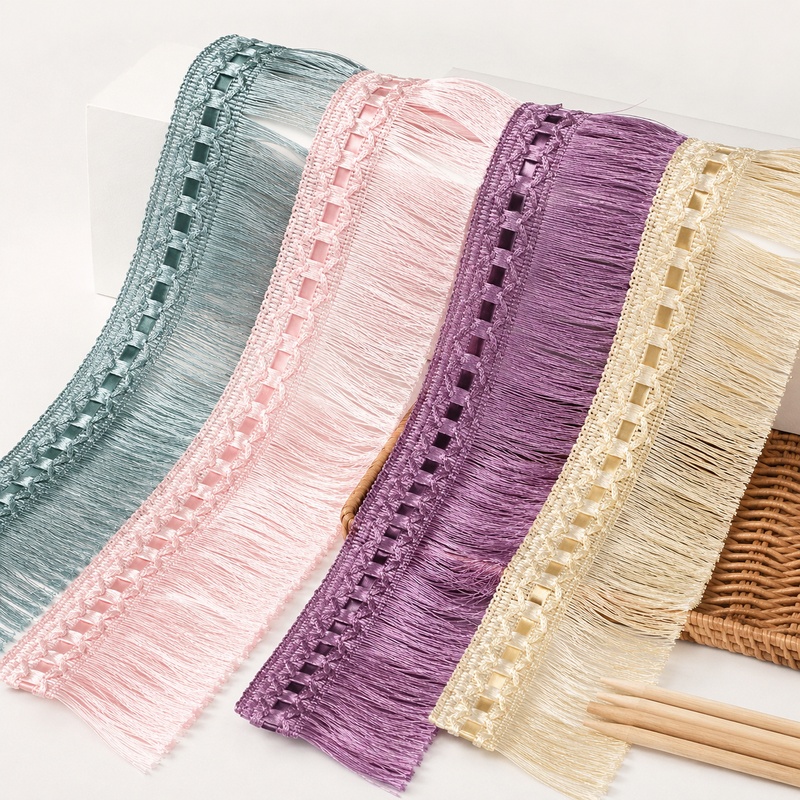 Textile And Sewing Supply - 2-10 メートル 10 センチメートルナイロンタッセルフリンジレーストリムテープカーテンドレス装飾用手作り縫製リボンアクセサリークラフト用品