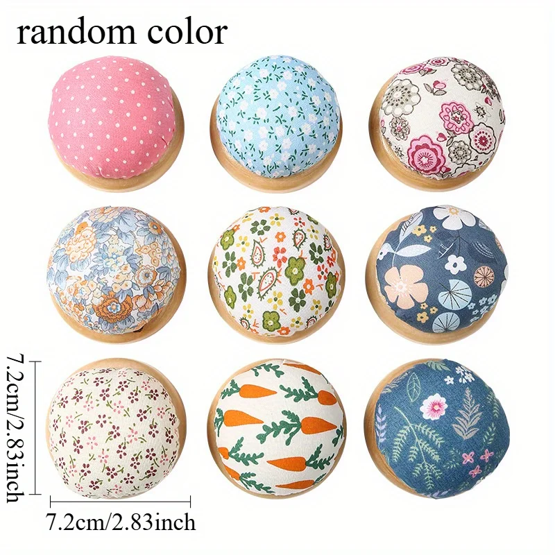 縫製、刺繍、手芸用の魅力的な木製ピンクッション |   DI - Sewing Pin Cushion のレビューと価格