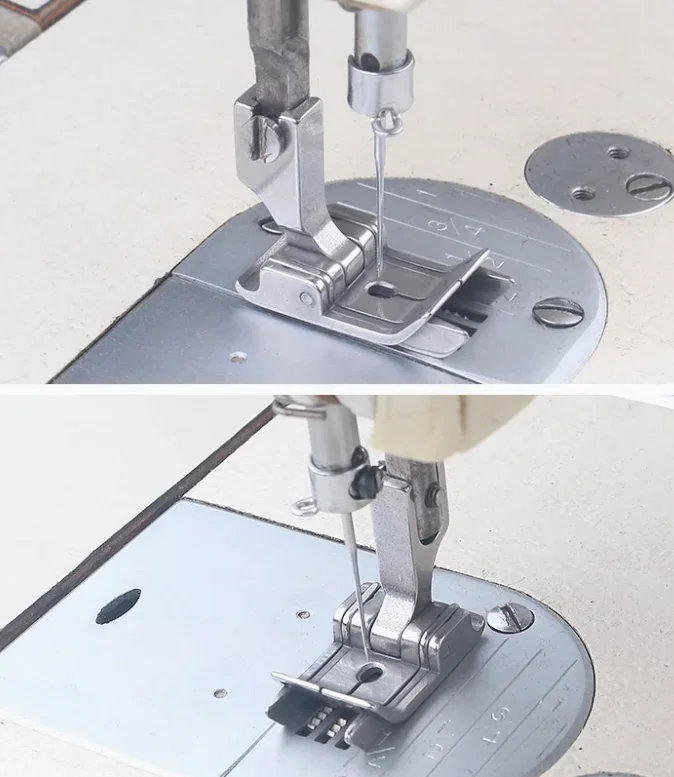 ダブルストップセンターシームプレッサーフット左右トリミングナ - Textile Sewing Machines のレビューと価格