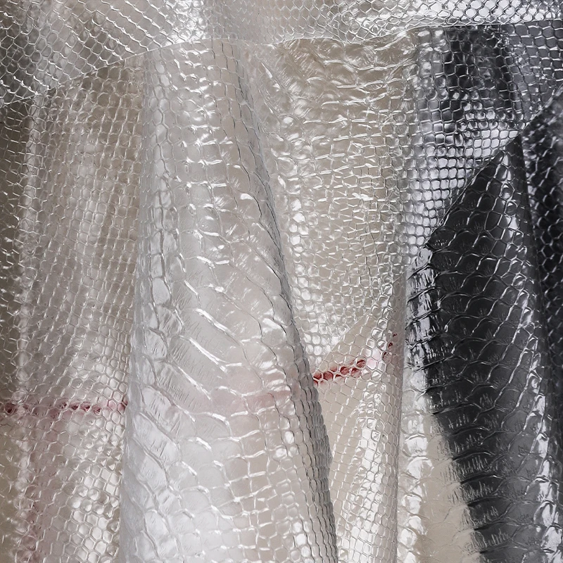 防水スネークスキン生地,透明tpuフィルム,クリエイティブな - Textile And Sewing Supply のレビューと価格