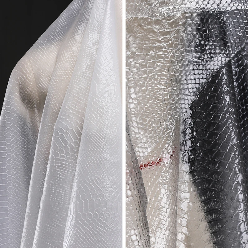 防水スネークスキン生地,透明tpuフィルム,クリエイティブな - Textile And Sewing Supply のレビューと価格