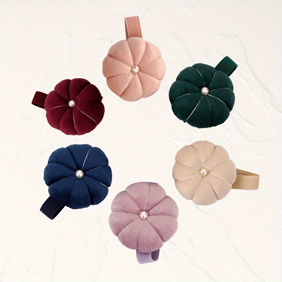 裁縫用リストピンクッション、調節可能なパンプキン型リストバン - Sewing Pin Cushion のレビューと価格