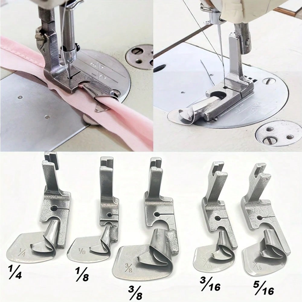 1個入り 工業用ミシン 曲線ヘミングフット 1/8インチ、3 - Textile Sewing Machines のレビューと価格