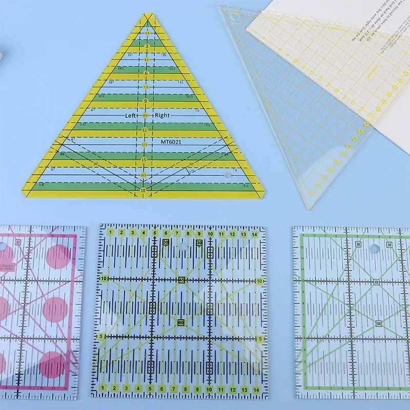 1/2 個 15 センチメートルキルティングパッチワーク定規 - Sewing Gauge Ruler のレビューと価格