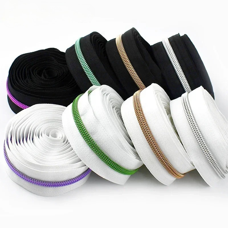 5/10/20メートル ブラック/ホワイト ジッパーテープ  - Textile And Sewing Supply のレビューと価格