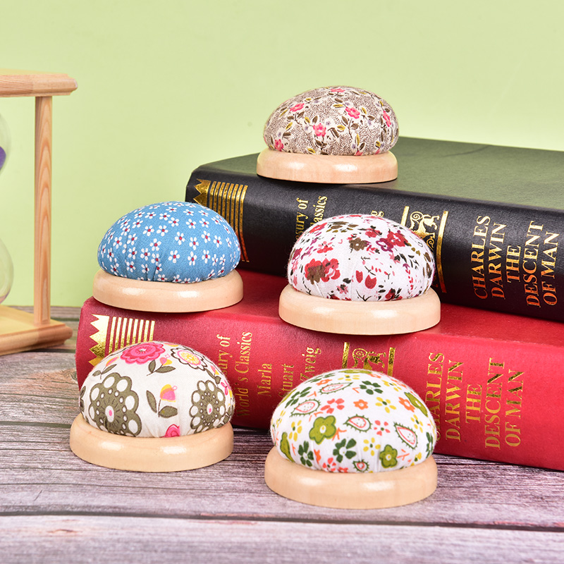 1pc 木製底ベースニードルピンクッションホルダー PP 綿 - Sewing Pin Cushion のレビューと価格
