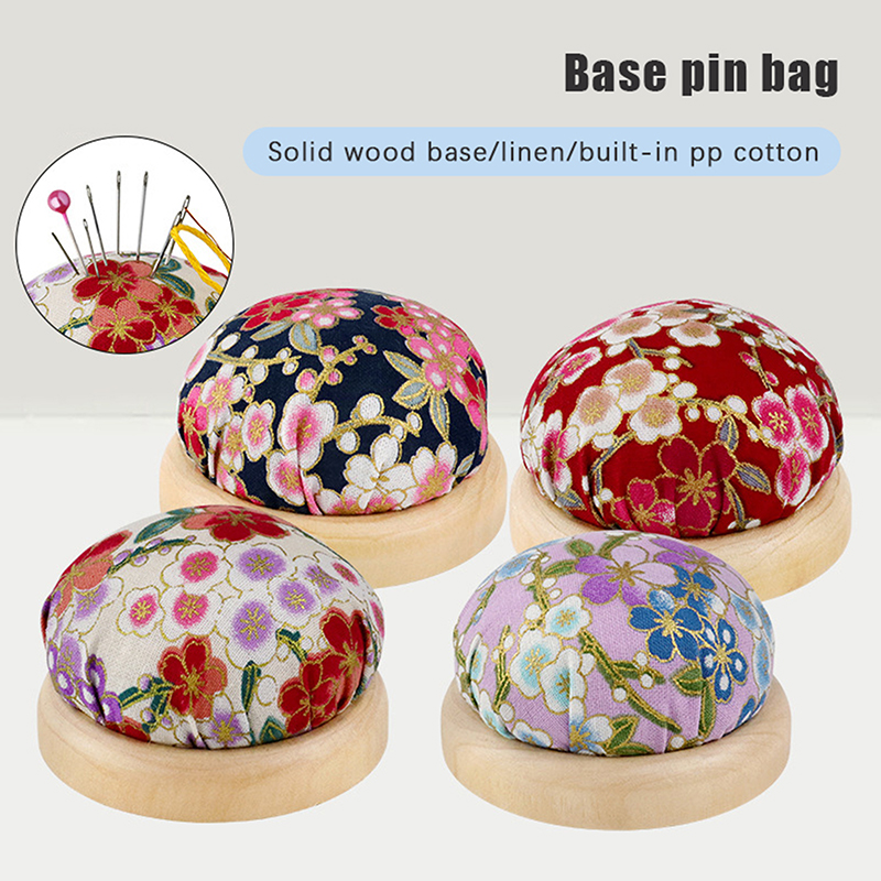 1pc 木製底ベースニードルピンクッションホルダー PP 綿 - Sewing Pin Cushion のレビューと価格