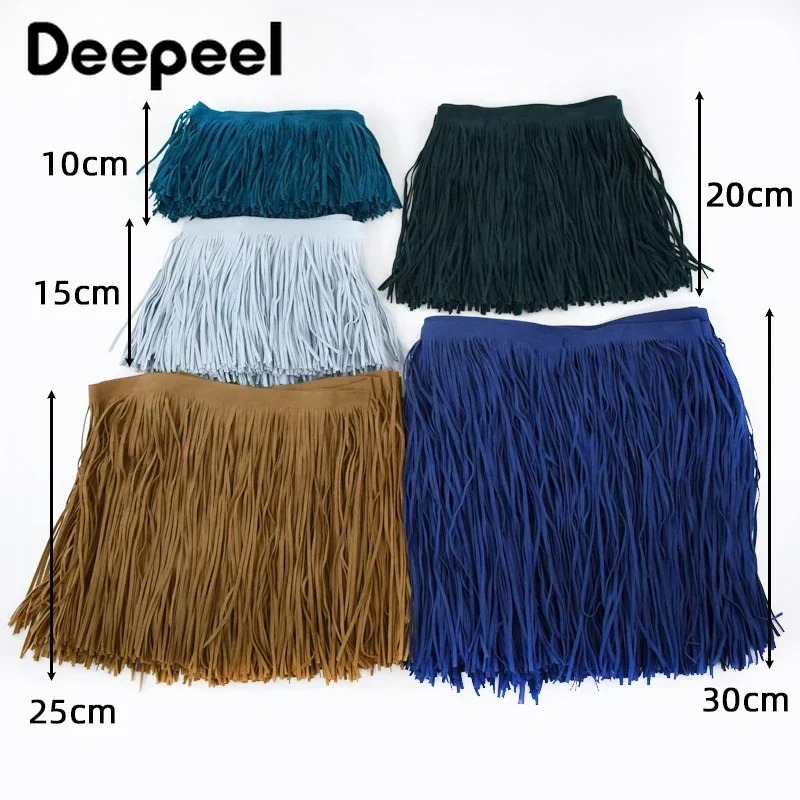 1M 10-30cm レザー スエード タッセル フリンジ  - Textile And Sewing Supply のレビューと価格