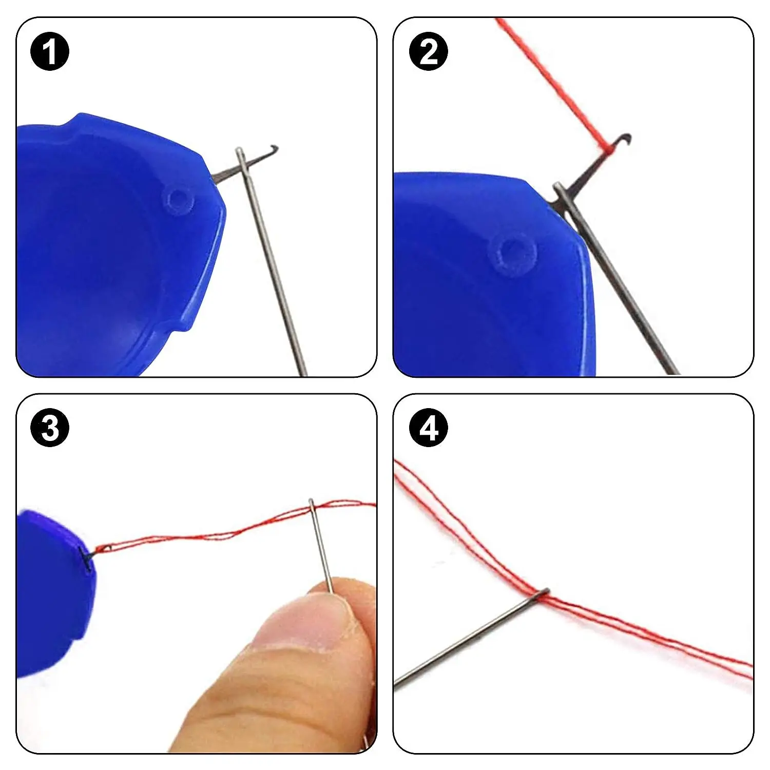 6 個針糸通しステッチ挿入ツールミシン用プラスチックワイヤー - Needle Threader Tool のレビューと価格